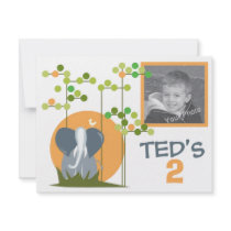 Kids Birthday Invitation - Elephant