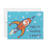Kids Birthday Invitation - Rocket