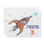 Kids Birthday Invitation - Rocket