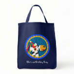 Kid's birthday party tote bag