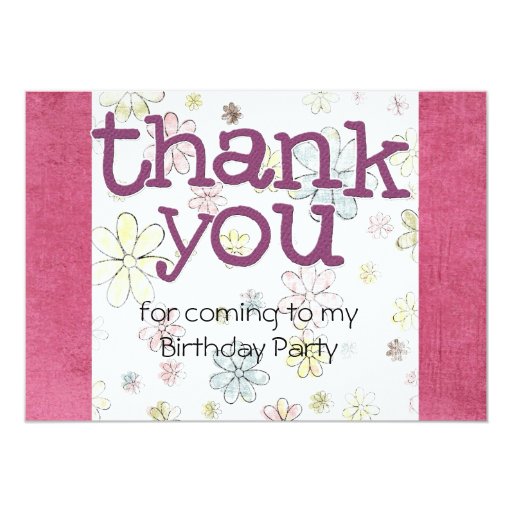 Kids Birthday Party Thank You cards | Zazzle