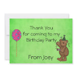 Kids Birthday Party Thank You cards Personalized Announcements