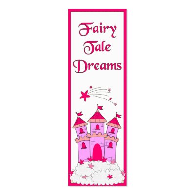 Kid's Bookmark Girls Fairy Tales Business Card Template by Shan_Darling_Gifts