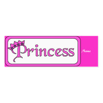 Kid's Bookmark Girls Princess business cards by Shan_Darling_Gifts Kid's Bookmark Girls Princess business cards
