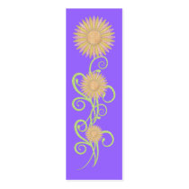 Kid's Bookmark Pink Yellow Purple Flower Plant business cards by Shan_Darling_Gifts Kid's Bookmark Pink Yellow Purple Flower Plant business cards