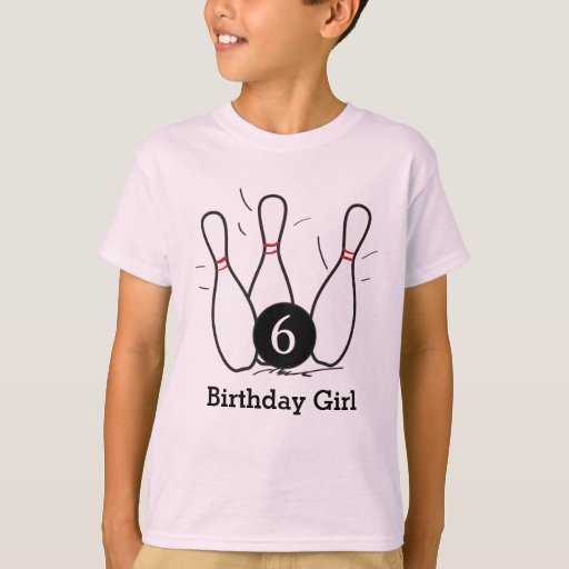 Kids Bowling Birthday Shirt Zazzle