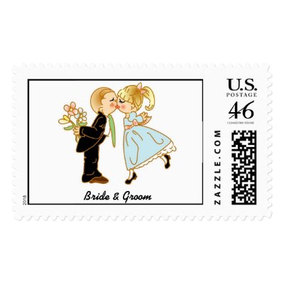 Kids Bride &amp; Groom Postage