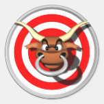 Kids Bull T Shirts and Gifts Round Sticker