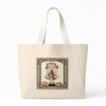 Kids Bunny and Girl Tote Bag
