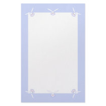Kids' Bunny Heads - Blue stationery by xfinity7 Kids' Bunny Heads - Blue stationery