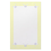 Kids' Bunny Heads - Yellow stationery by xfinity7 Kids' Bunny Heads - Yellow stationery