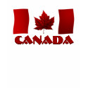 Kid's Canada Flag Ringer Maple Leaf Kid's T-Shirt