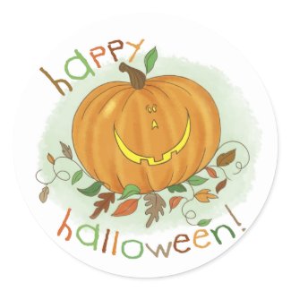 Kids Cartoon Pumpkin Sticker sticker