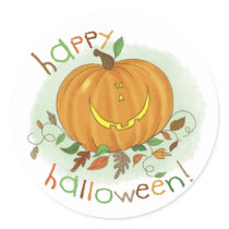 Kids Cartoon Pumpkin Sticker