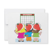 Kids Christmas Calendar invitations by mariabellimages Kids Christmas Calendar invitations