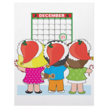 Kids Christmas Calendar letterhead by mariabellimages Kids Christmas Calendar letterhead