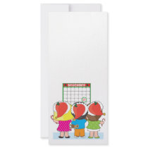 Kids Christmas Calendar rack cards by mariabellimages Kids Christmas Calendar rack cards