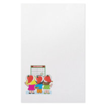 Kids Christmas Calendar stationery by mariabellimages Kids Christmas Calendar stationery