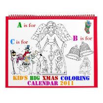 kids christmas coloring calendar 2011