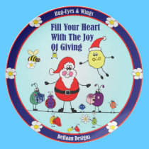 Kids Christmas Joy Of Giving Plate plates
