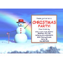 Kids' Christmas Party Snowman invitation