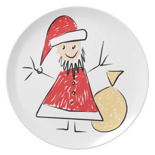 Kids Christmas Party Plates