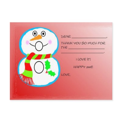 christmas thank you cards