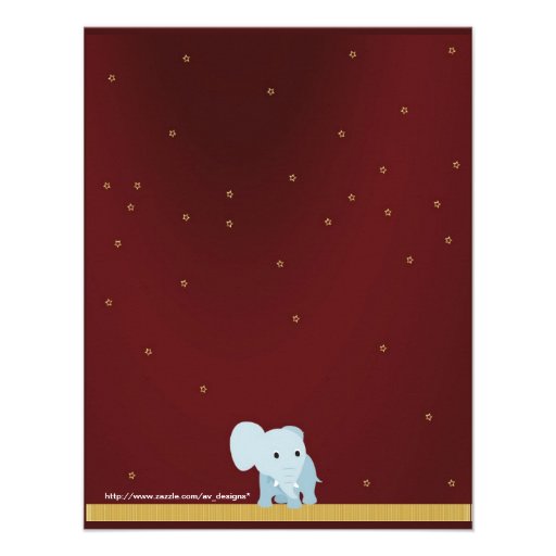 Kid's Circus Birthday Party Invitation