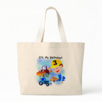 Kids Construction 3rd Birthday T-shirts and Gifts bags