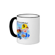 Kids Construction 3rd Birthday T-shirts and Gifts mugs