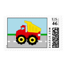 Kids Construction Dumpruck Postage