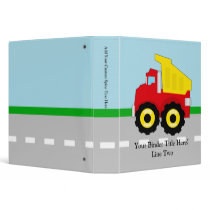 Kids Construction Dumptruck Binders
