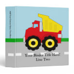 Kids Construction Dumptruck binders