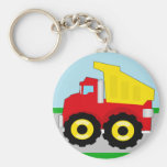 Kids Construction Dumptruck Key Chain