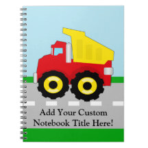 Kids Construction Dumptruck Note Book