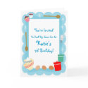 Kid's Cooking Party Invitations card