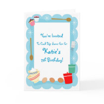 Kid's Cooking Party Invitations Greeting Card
