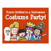 Kids Costume Party Invitations