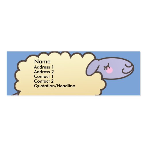 Kids Counting Sheep Skinny Profile Cards Business Card