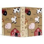 Kids Country Fun Farm Animals Avery Binder