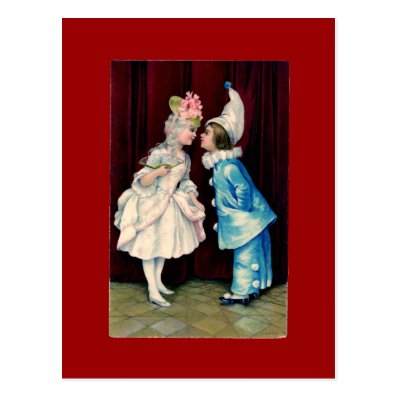 Kids Curtsy CHANGE COLOR ~ Postcard / Invitations
