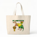 Kids Dinosaur Basketball Tote Bag