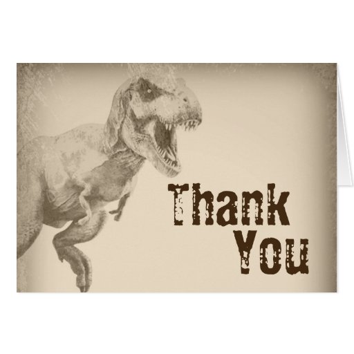 Kids Dinosaur Thank You Cards for Boys Zazzle