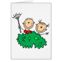 Kids Doing Yardwork Card