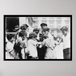 Kids Drinking on a Hot Day in New York City 1909 posters