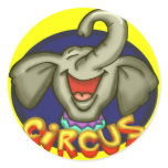 Kids Elephant Clown T Shirts and Gifts stickers