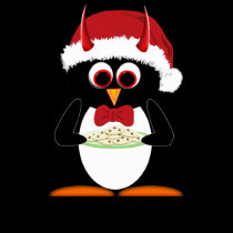 Kids Evil Penguin Holiday Shirt