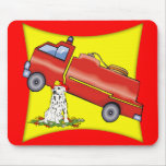 Kids Fire Fighter T Shirts and Gifts Mouse Mat