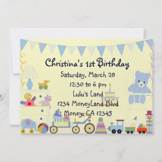 Kid&#39;s First Birthday Invitation