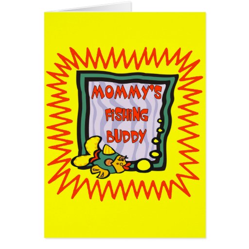 Kids Fishing T Shirts and Kids Fishing Gifts Greeting Card